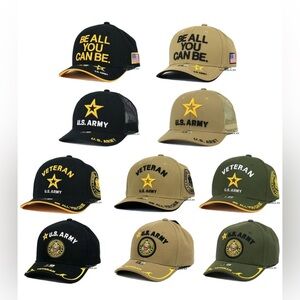 U.S. ARMY Hat ARMY VETERAN Military Officially Licensed Cotton Baseball Cap
